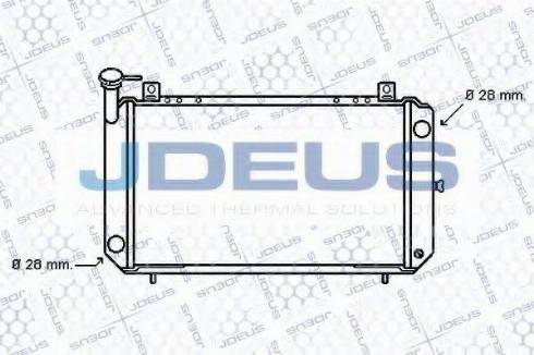 Jdeus 019M46 - Радиатор, охлаждение двигателя autospares.lv