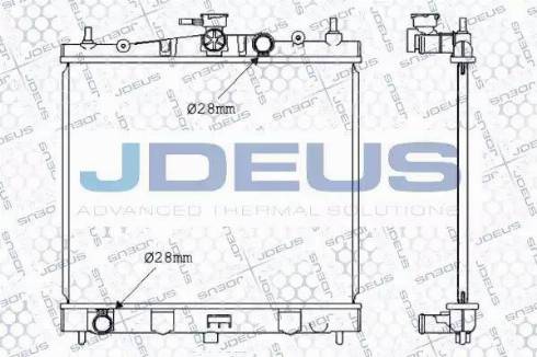 Jdeus 019M50 - Радиатор, охлаждение двигателя autospares.lv