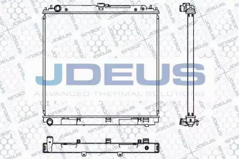 Jdeus 019M61 - Радиатор, охлаждение двигателя autospares.lv