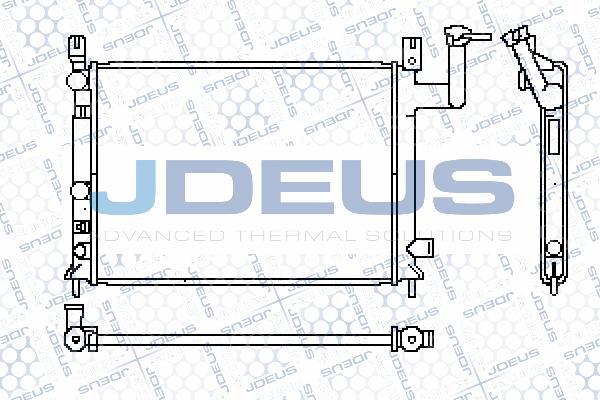 Jdeus 019N04 - Радиатор, охлаждение двигателя autospares.lv