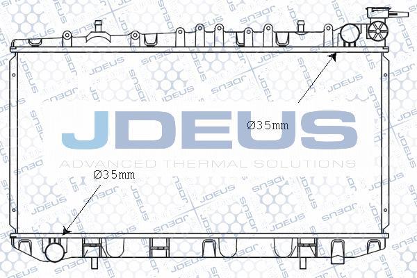 Jdeus 019N08 - Радиатор, охлаждение двигателя autospares.lv