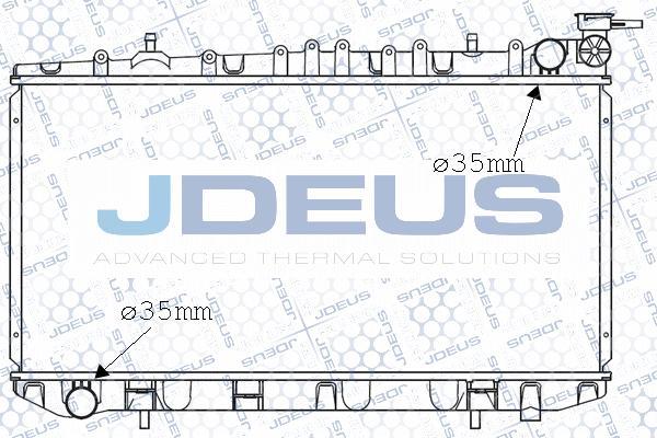 Jdeus 019N10 - Радиатор, охлаждение двигателя autospares.lv