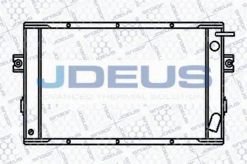 Jdeus 014M07 - Радиатор, охлаждение двигателя autospares.lv