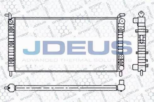 Jdeus 011M56 - Радиатор, охлаждение двигателя autospares.lv