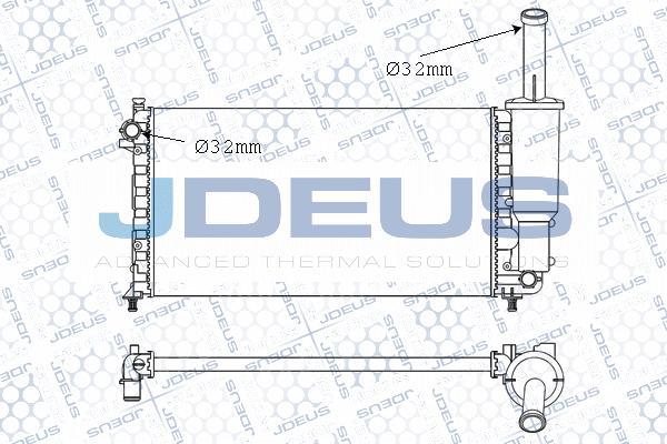 Jdeus 011M60 - Радиатор, охлаждение двигателя autospares.lv