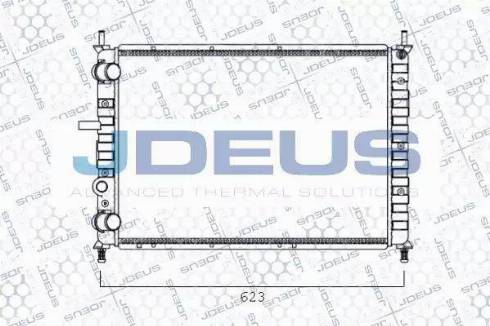 Jdeus 011V54 - Радиатор, охлаждение двигателя autospares.lv