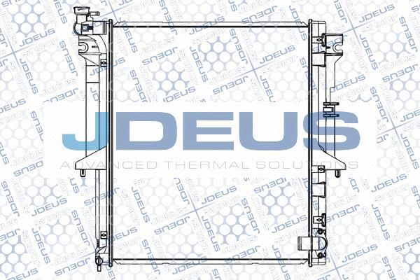 Jdeus 018M44 - Радиатор, охлаждение двигателя autospares.lv