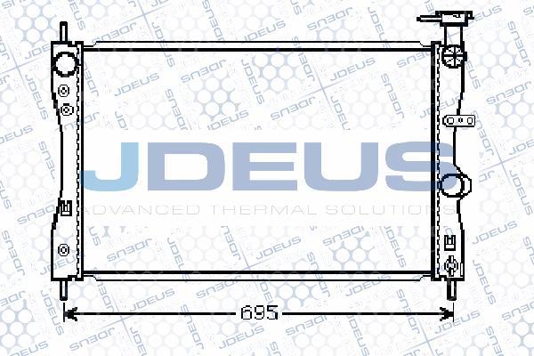 Jdeus 018M40 - Радиатор, охлаждение двигателя autospares.lv