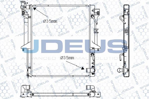 Jdeus 018M48 - Радиатор, охлаждение двигателя autospares.lv