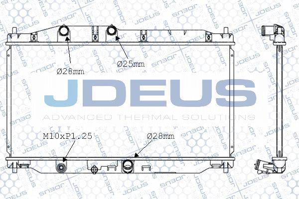 Jdeus 013M41 - Радиатор, охлаждение двигателя autospares.lv