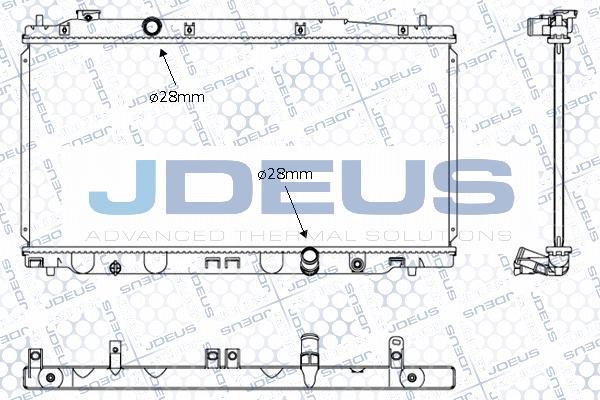 Jdeus 013M39 - Радиатор, охлаждение двигателя autospares.lv