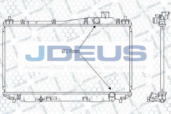 Jdeus 013M24 - Радиатор, охлаждение двигателя autospares.lv