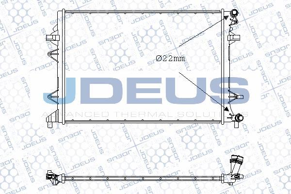 Jdeus 030M45 - Низкотемпературный охладитель, интеркулер autospares.lv