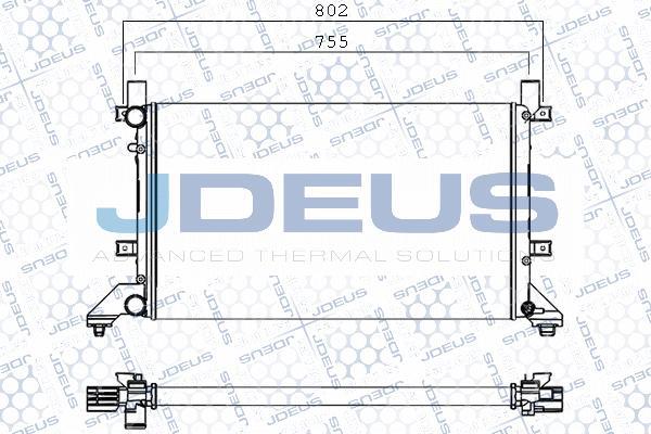 Jdeus 030M17 - Радиатор, охлаждение двигателя autospares.lv