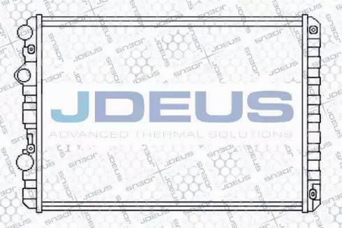 Jdeus 030V38 - Радиатор, охлаждение двигателя autospares.lv