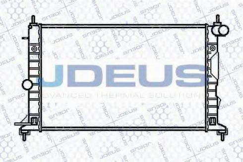 Jdeus 020M53 - Радиатор, охлаждение двигателя autospares.lv