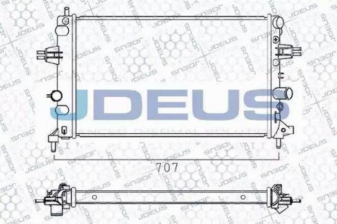 Jdeus 020M64 - Радиатор, охлаждение двигателя autospares.lv