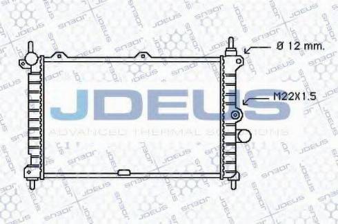 Jdeus 020M10 - Радиатор, охлаждение двигателя autospares.lv