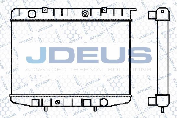 Jdeus 020M25 - Радиатор, охлаждение двигателя autospares.lv