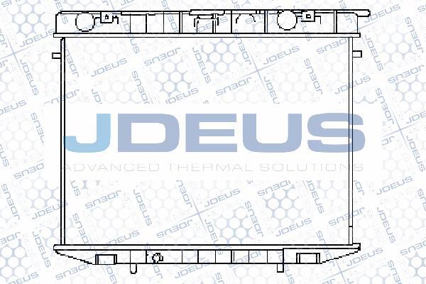 Jdeus 020M23 - Радиатор, охлаждение двигателя autospares.lv