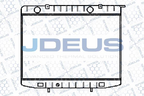 Jdeus 020M22 - Радиатор, охлаждение двигателя autospares.lv