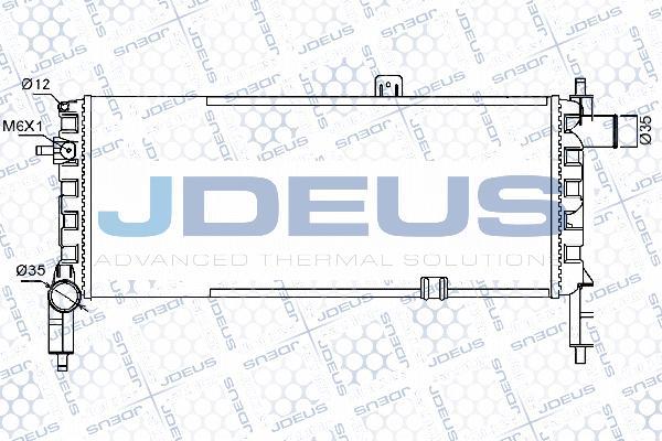 Jdeus 020V07 - Радиатор, охлаждение двигателя autospares.lv