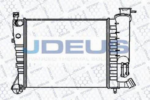 Jdeus 021B21 - Радиатор, охлаждение двигателя autospares.lv