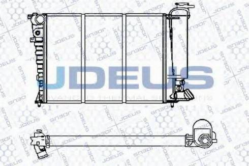 Jdeus 021E34 - Радиатор, охлаждение двигателя autospares.lv