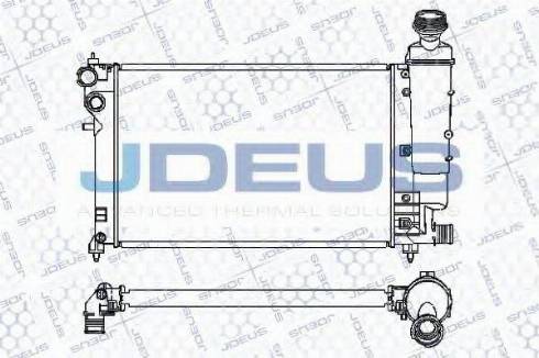 Jdeus 021M45 - Радиатор, охлаждение двигателя autospares.lv