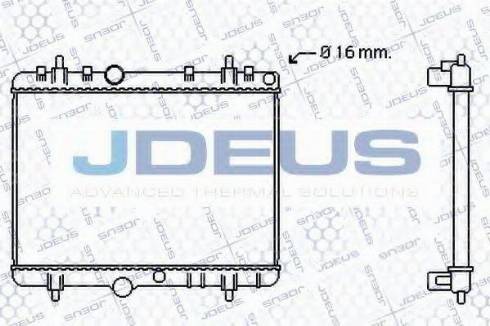 Jdeus 021M48 - Радиатор, охлаждение двигателя autospares.lv