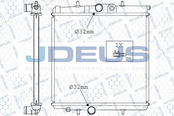 Jdeus 021M36 - Радиатор, охлаждение двигателя autospares.lv