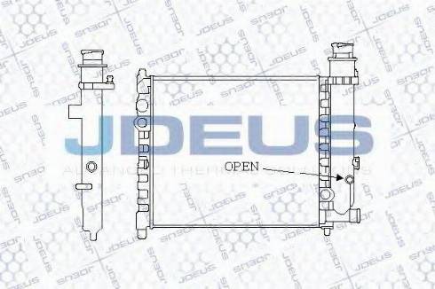 Jdeus 021V01 - Радиатор, охлаждение двигателя autospares.lv