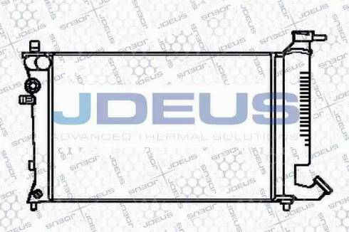 Jdeus 021V16 - Радиатор, охлаждение двигателя autospares.lv