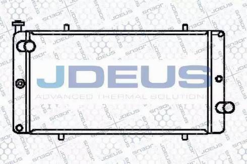 Jdeus 021V13 - Радиатор, охлаждение двигателя autospares.lv