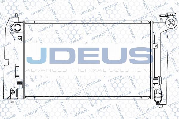 Jdeus 028M57 - Радиатор, охлаждение двигателя autospares.lv