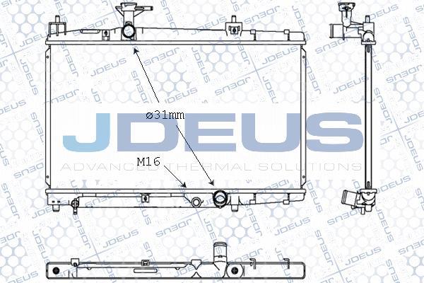 Jdeus 028M62 - Радиатор, охлаждение двигателя autospares.lv