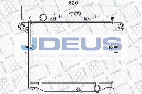 Jdeus 028M31 - Радиатор, охлаждение двигателя autospares.lv