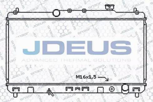 Jdeus 028N51 - Радиатор, охлаждение двигателя autospares.lv