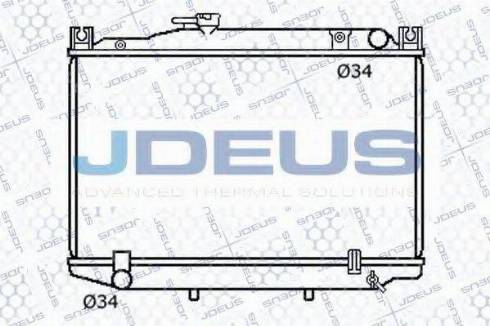 Jdeus 028N14 - Радиатор, охлаждение двигателя autospares.lv