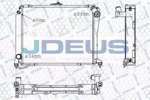 Jdeus 028N34 - Радиатор, охлаждение двигателя autospares.lv