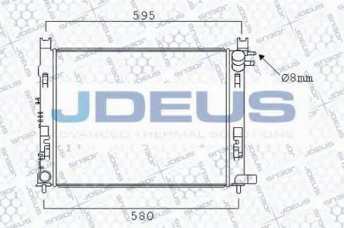 Jdeus 023M95 - Радиатор, охлаждение двигателя autospares.lv