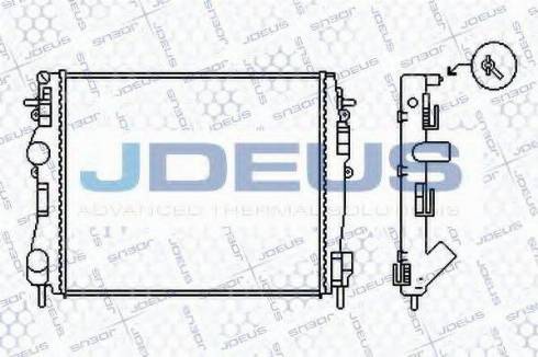 Jdeus 023M48 - Радиатор, охлаждение двигателя autospares.lv