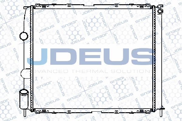 Jdeus 023M77 - Радиатор, охлаждение двигателя autospares.lv