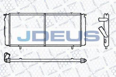 Jdeus 023V54 - Радиатор, охлаждение двигателя autospares.lv