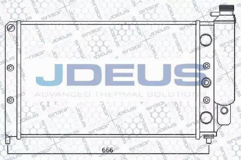 Jdeus 023V07 - Радиатор, охлаждение двигателя autospares.lv