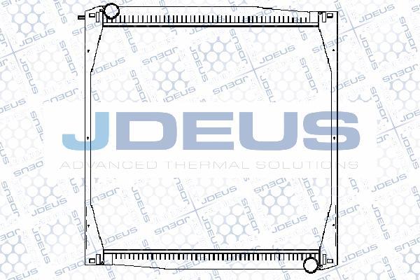 Jdeus 141M04 - Радиатор, охлаждение двигателя autospares.lv