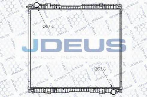 Jdeus 141M02 - Радиатор, охлаждение двигателя autospares.lv