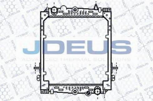 Jdeus 108M04 - Радиатор, охлаждение двигателя autospares.lv