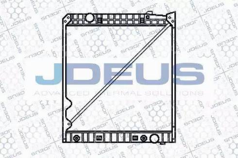 Jdeus 117M06 - Радиатор, охлаждение двигателя autospares.lv