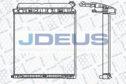 Jdeus 117M08 - Радиатор, охлаждение двигателя autospares.lv